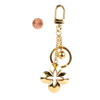 Louis Vuitton Metal Eclipse Bag Charm Key Holder Gold 2 of 4