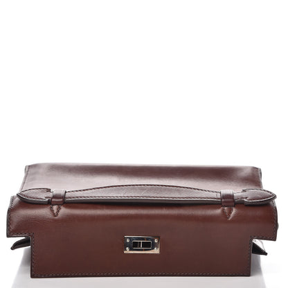 Hermes Evercalf Kelly Pochette Clutch Havane 8 of 25
