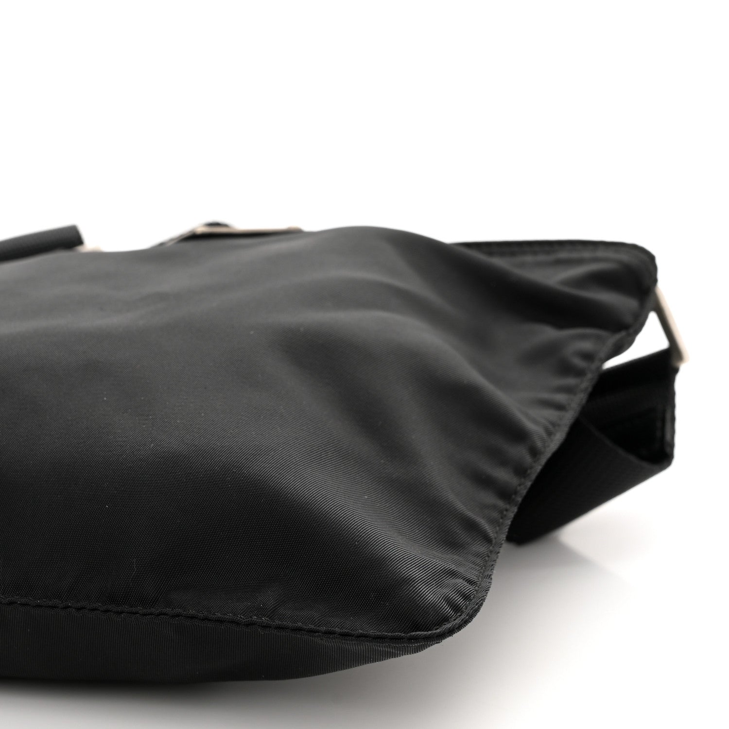 Prada Tessuto Nylon Messenger Bag Black 9 of 9