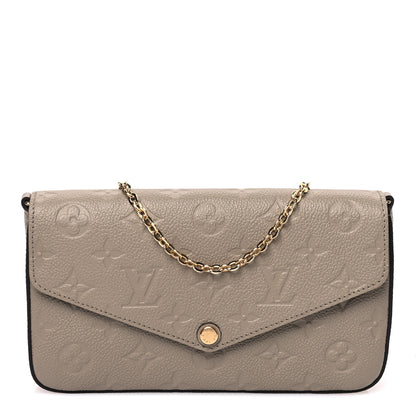 Louis Vuitton Empreinte Pochette Felicie Chain Wallet Tourterelle 1 of 12