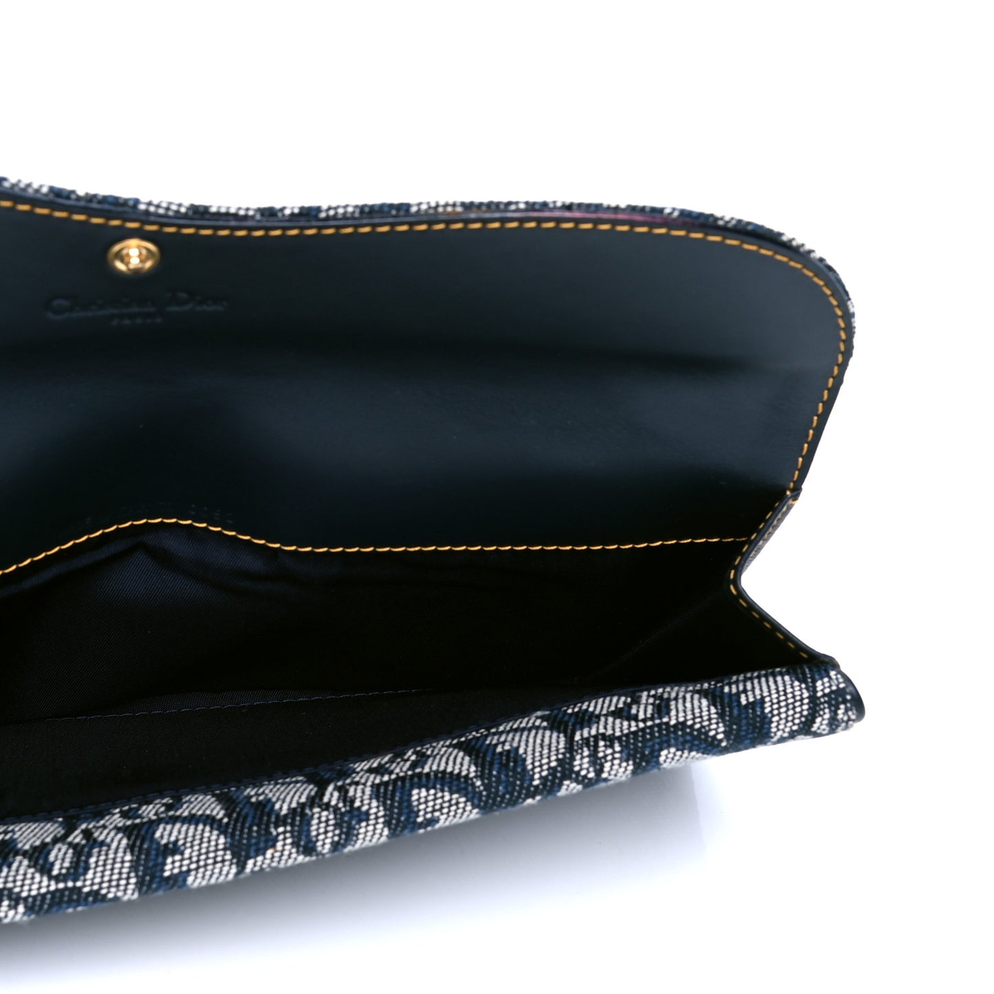 Monogram Saddle Long Wallet Navy