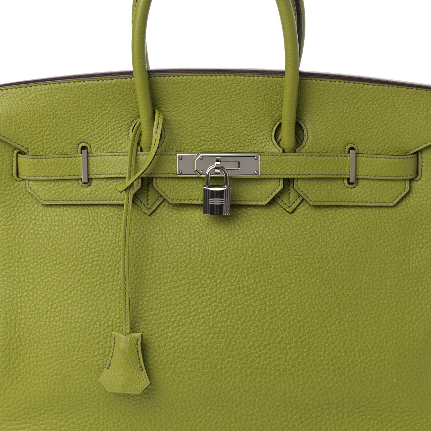 Hermes Togo Birkin 35 Vert Anis 8 of 16