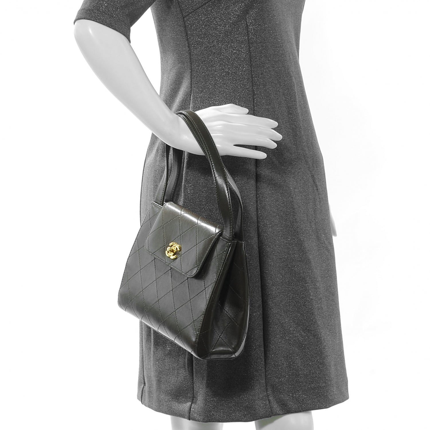 Chanel Lambskin Quilted Handbag Brown 2 of 11