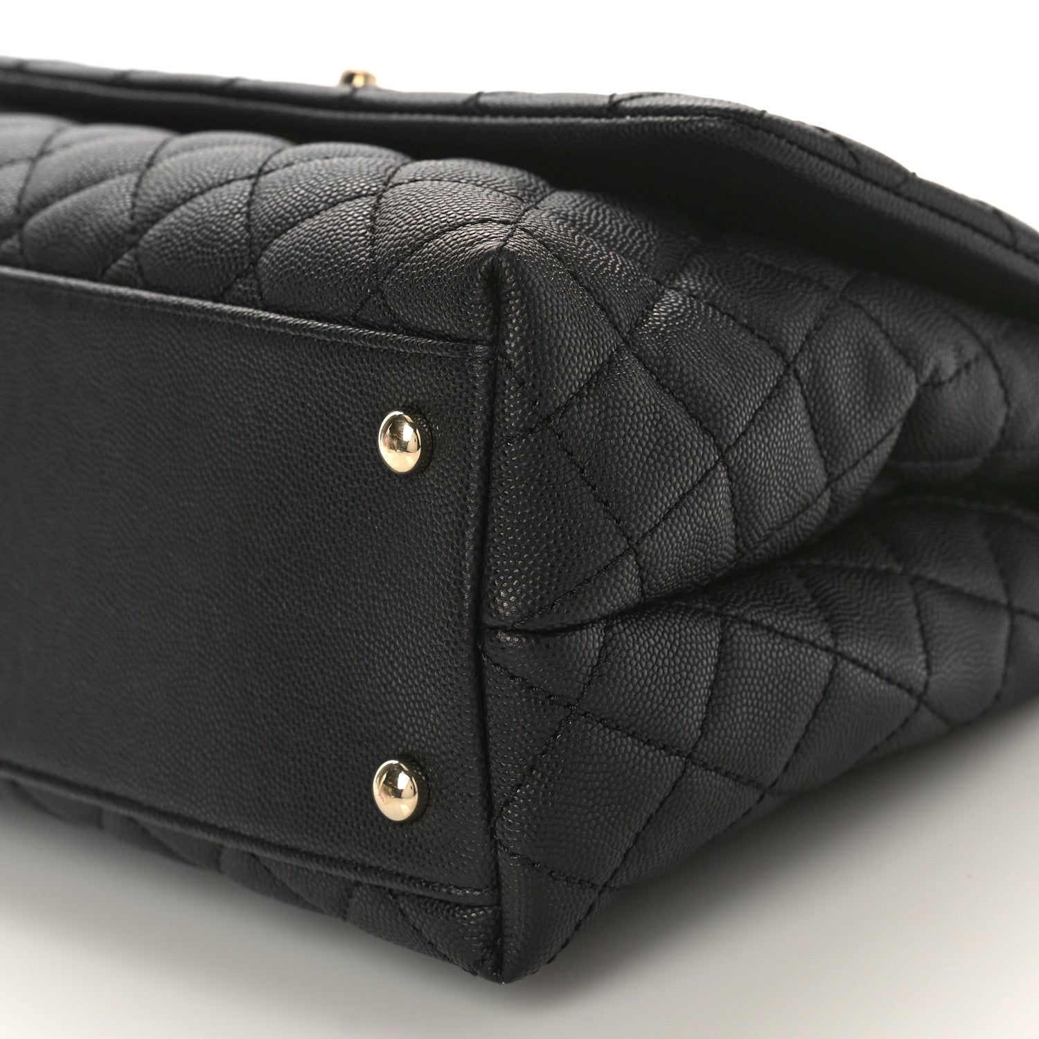 Chanel Caviar Quilted Small Coco Handle Flap Black 9 of 9