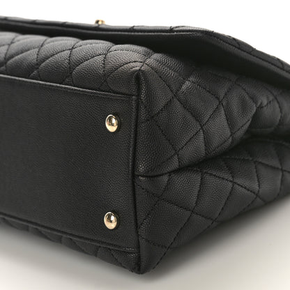 Chanel Caviar Quilted Small Coco Handle Flap Black 9 of 9