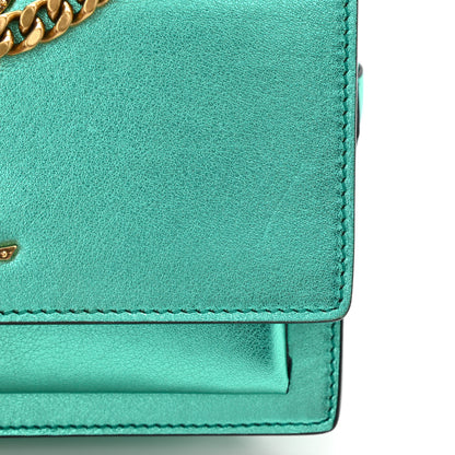 Saint Laurent Metallic Calfskin Small Monogram Sunset Chlorophille 12 of 12