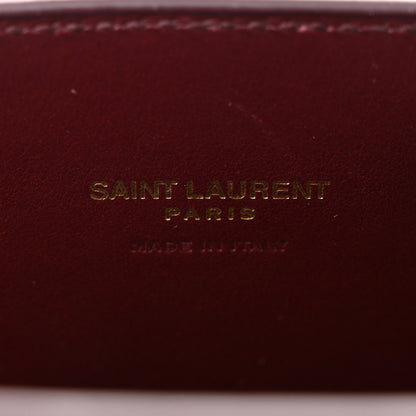 Saint Laurent Calfskin Nano Sac De Jour Dark Amaranto 6 of 10