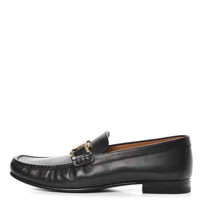 Louis Vuitton Calfskin Mens Montaigne Loafers 9.5 Black 1 of 10