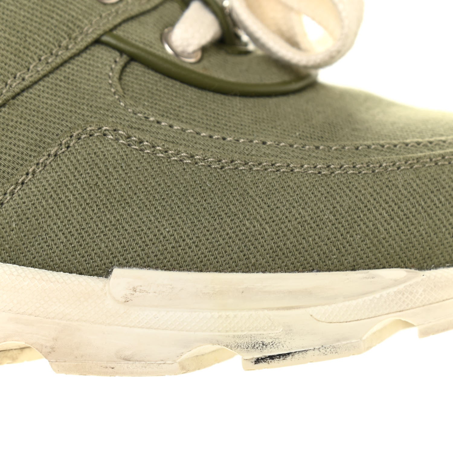 Chanel Canvas Womens Sneakers 38.5 Green 10 of 15