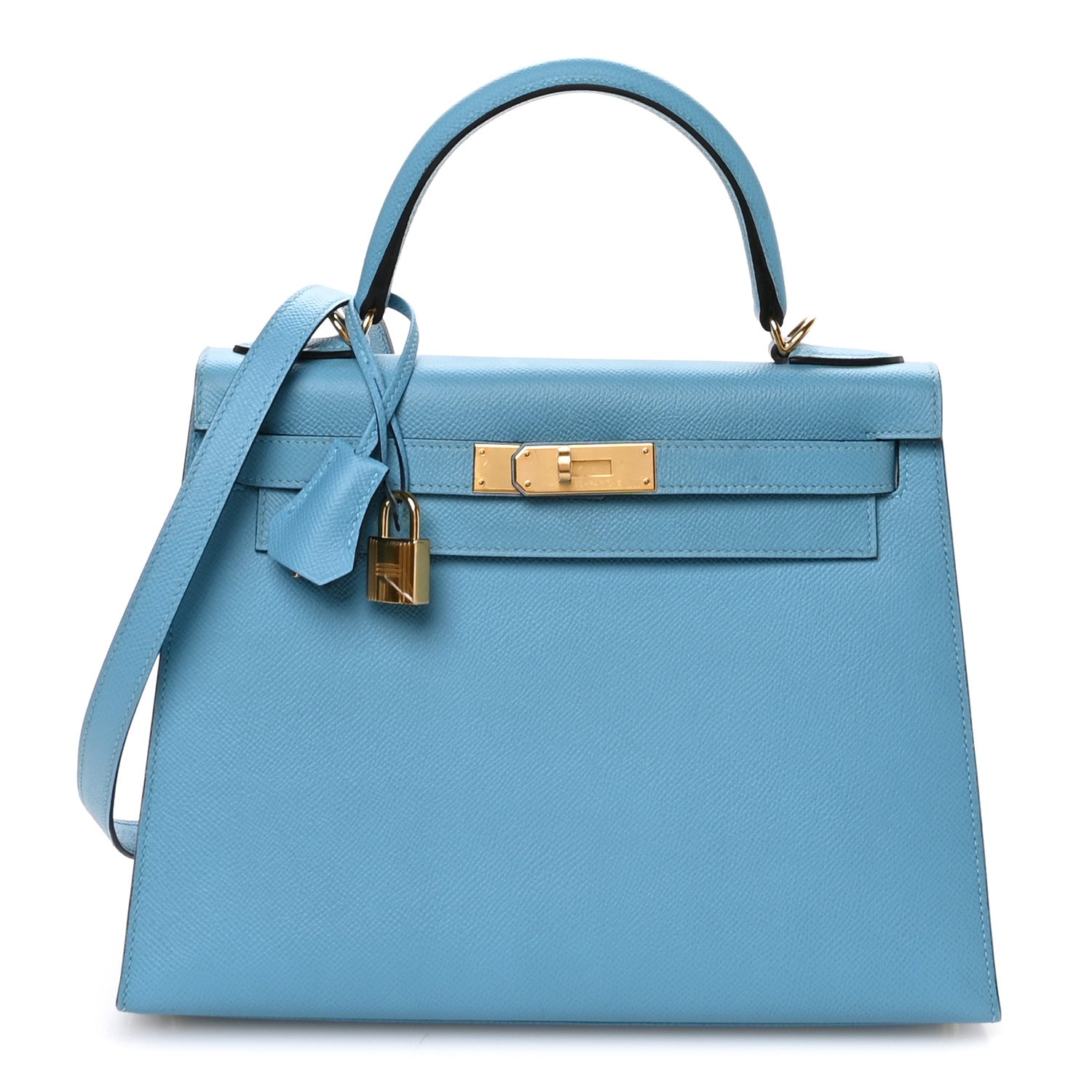 Hermes Epsom Kelly Sellier 28 Bleu Du Nord 1 of 10