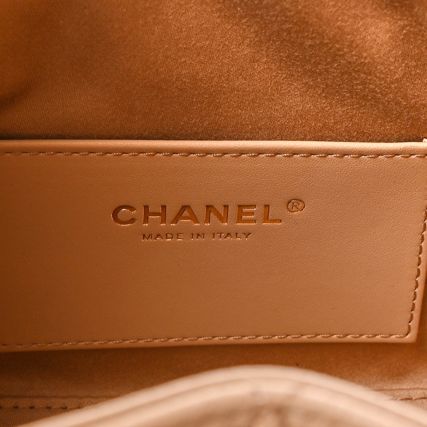 Chanel Caviar Quilted Mini Chanel 25 Handbag Beige 6 of 10