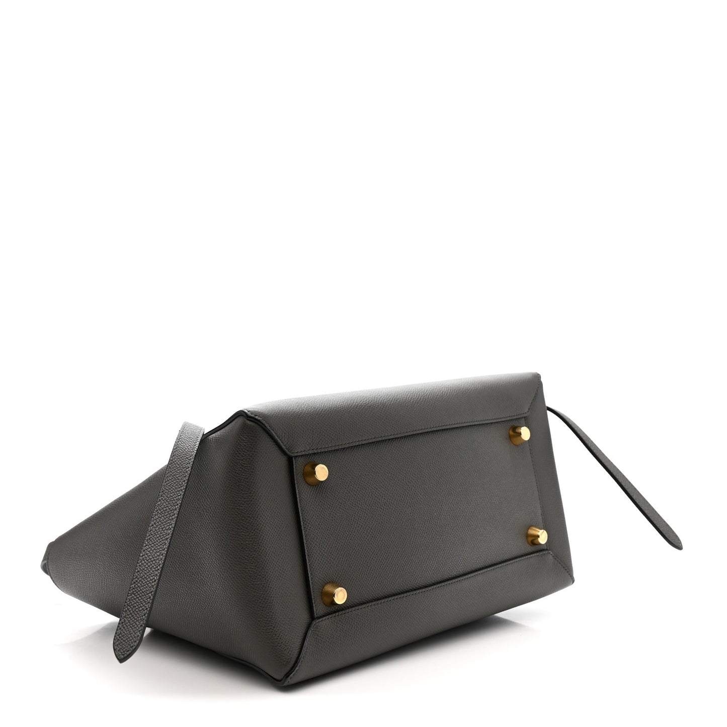 Grained Calfskin Mini Belt Bag Grey