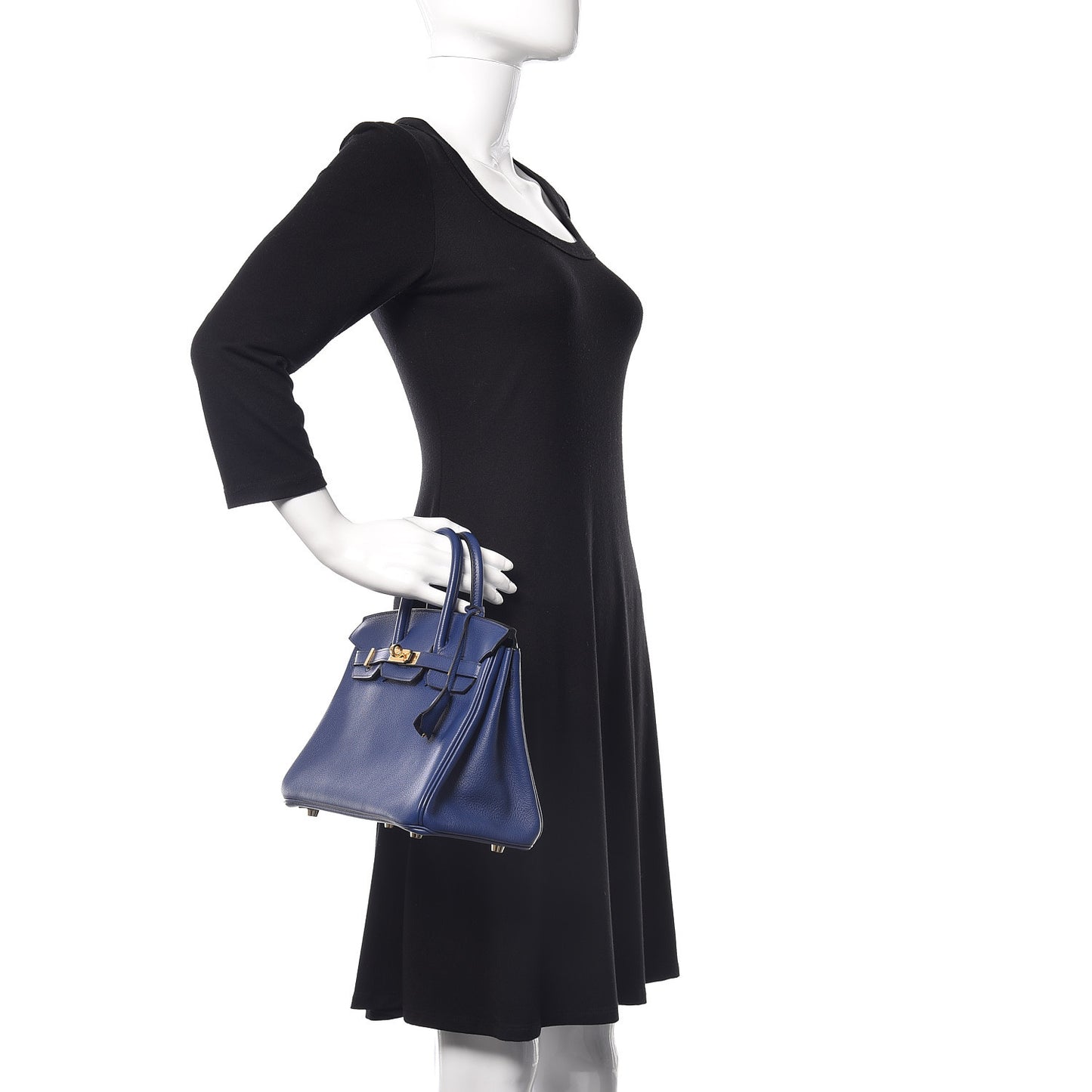 Taurillon Novillo Birkin 25 Bleu Saphir