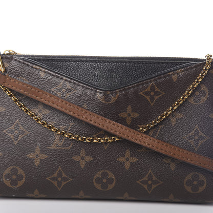 Louis Vuitton Monogram Pallas Clutch Black 6 of 8