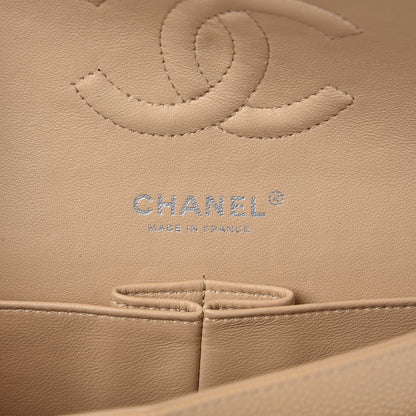 Chanel Caviar Quilted Medium Double Flap Beige Clair 6 of 8
