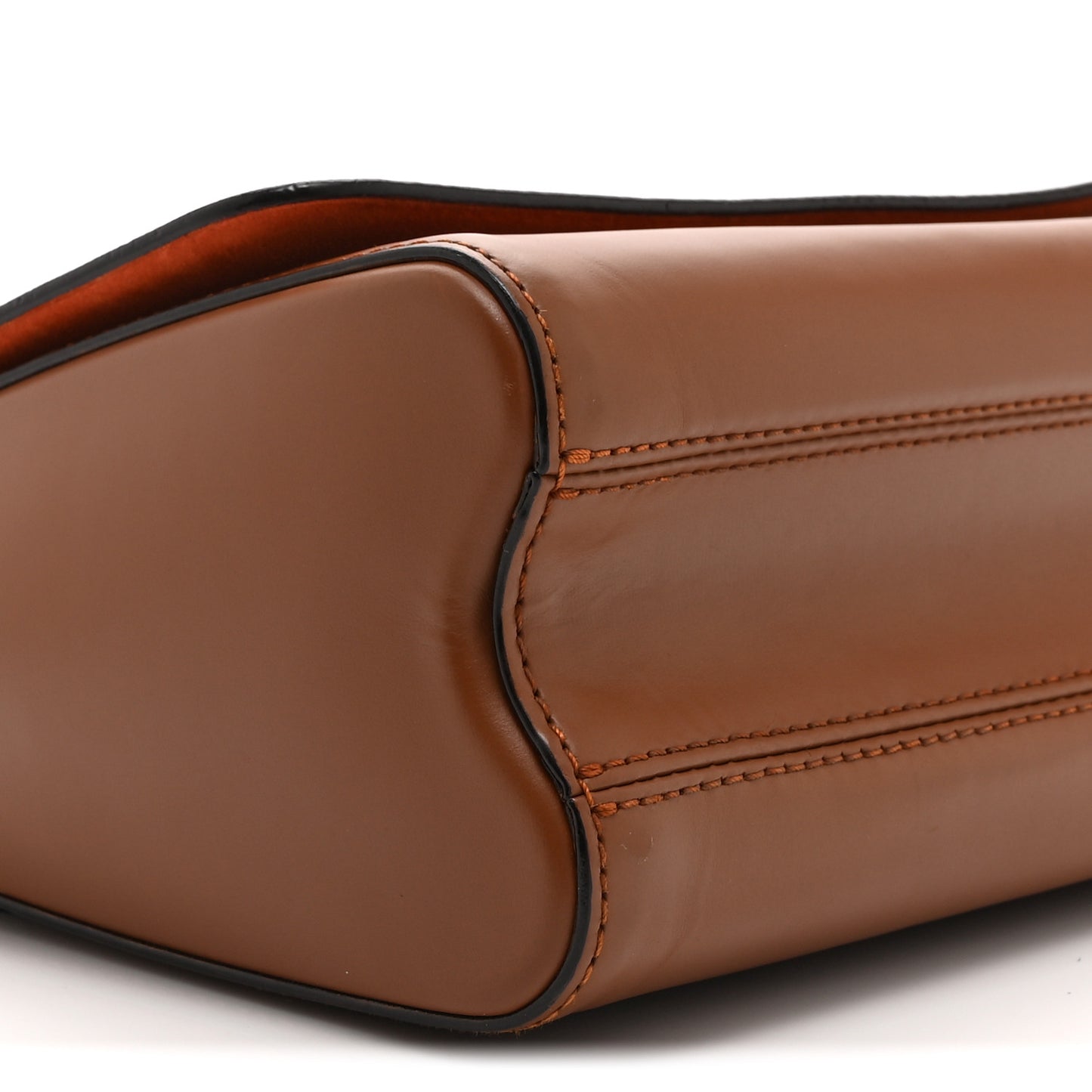 Calfskin Catogram Twist Shoulder Bag MM Marron