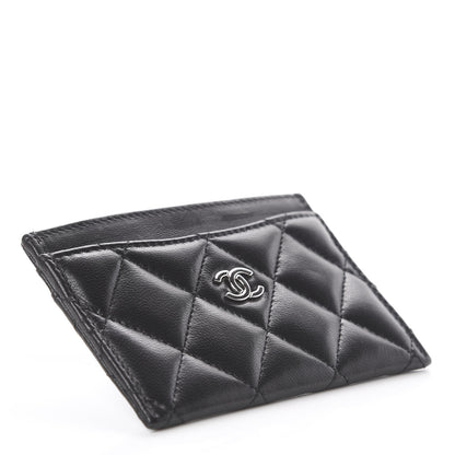 Chanel Lambskin Quilted Card Holder Black 3 of 7