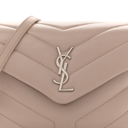 Saint Laurent Calfskin Y Quilted Monogram Toy Loulou Crossbody Bag Light Natural 8 of 11