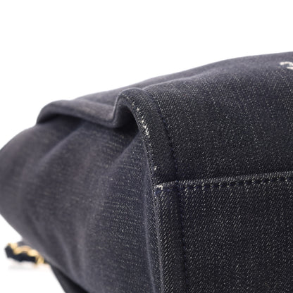 Chanel Denim Small Deauville Tote Dark Blue 10 of 13