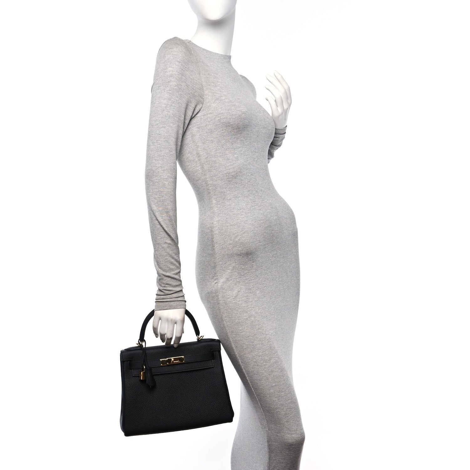 Hermes Togo Kelly Retourne 28 Black 2 of 11