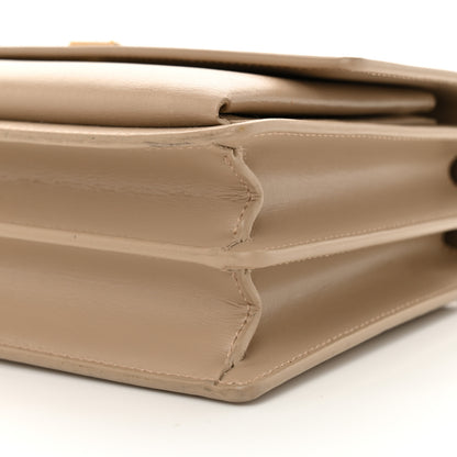 Saint Laurent Calfskin Medium Monogram Sunset Dark Beige 10 of 13