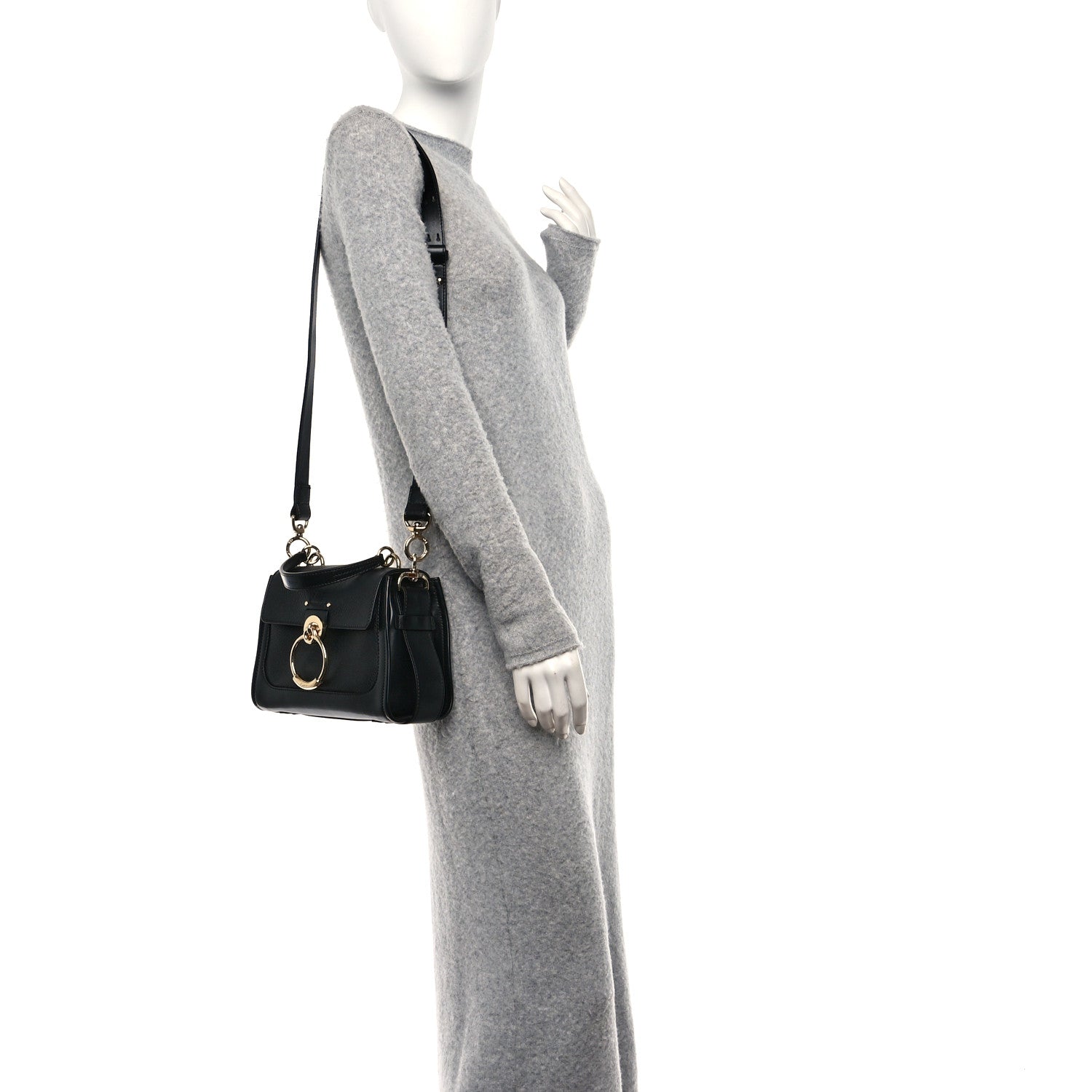 Chloe Calfskin Mini Tess Day Bag Black 3 of 9