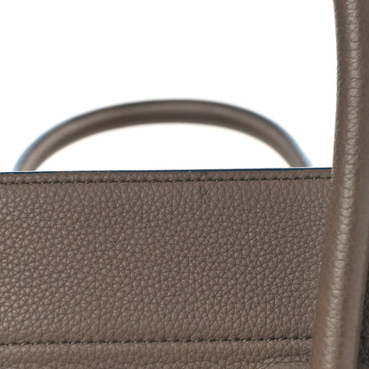 Celine Baby Grained Medium Phantom Luggage Taupe Blue Trim 13 of 14