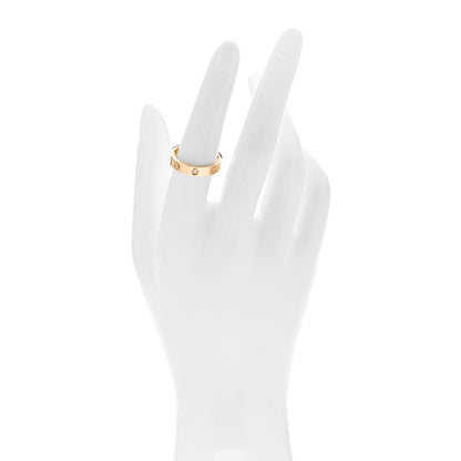 Cartier 18K Yellow Gold Diamond 4mm LOVE Wedding Band Ring 54 6.75 2 of 5