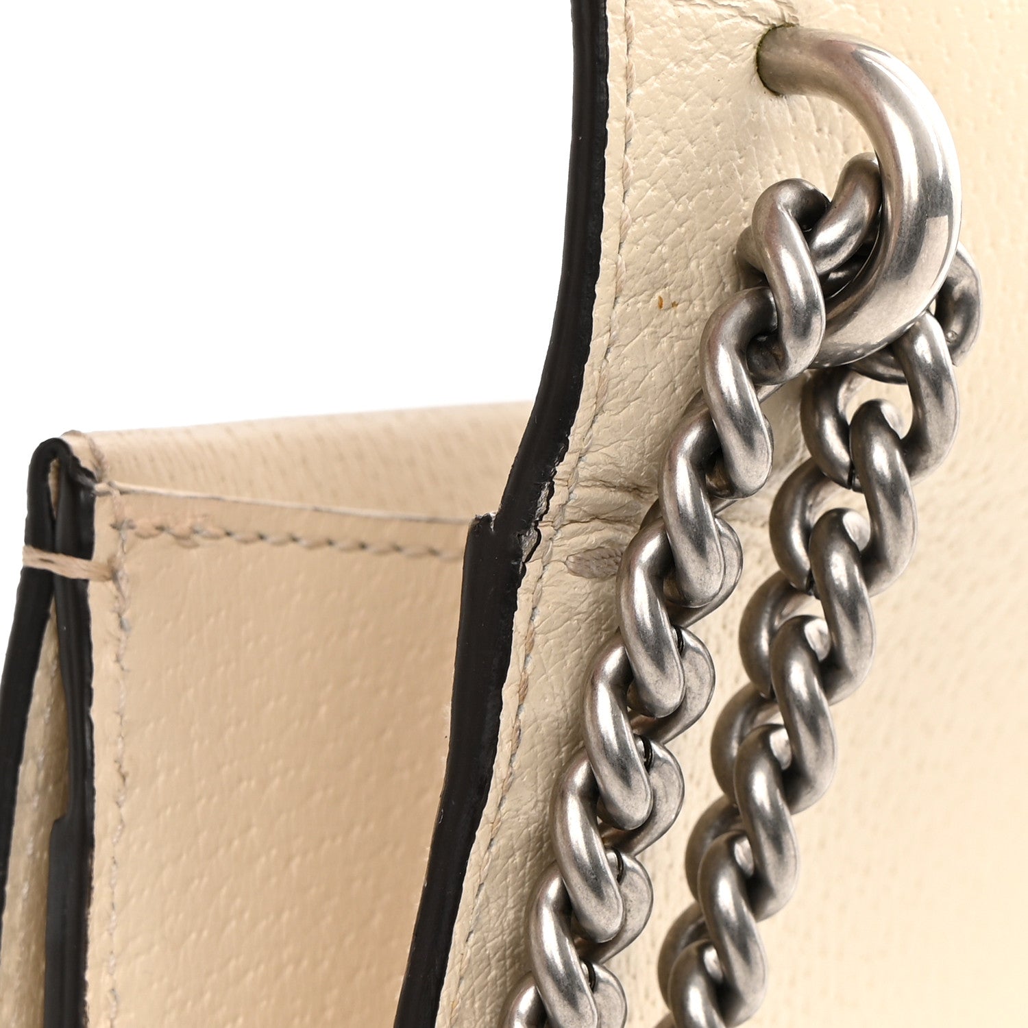 Gucci Textured Calfskin Crystal Mini Dionysus Shoulder Bag Mystic White 16 of 16