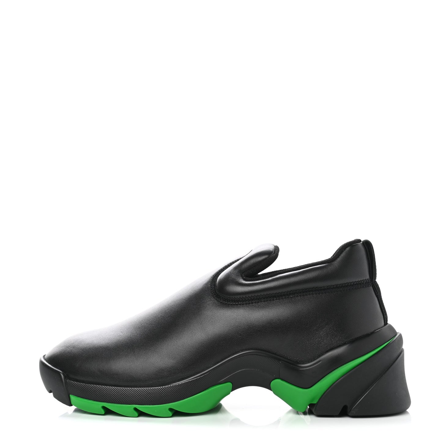 Nappa Mens Flash Slip On Sneakers 42 Black Grass
