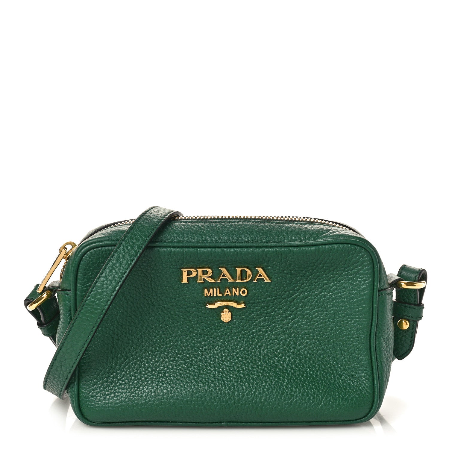 Prada Vitello Phenix Camera Bag Smeraldo 1 of 9