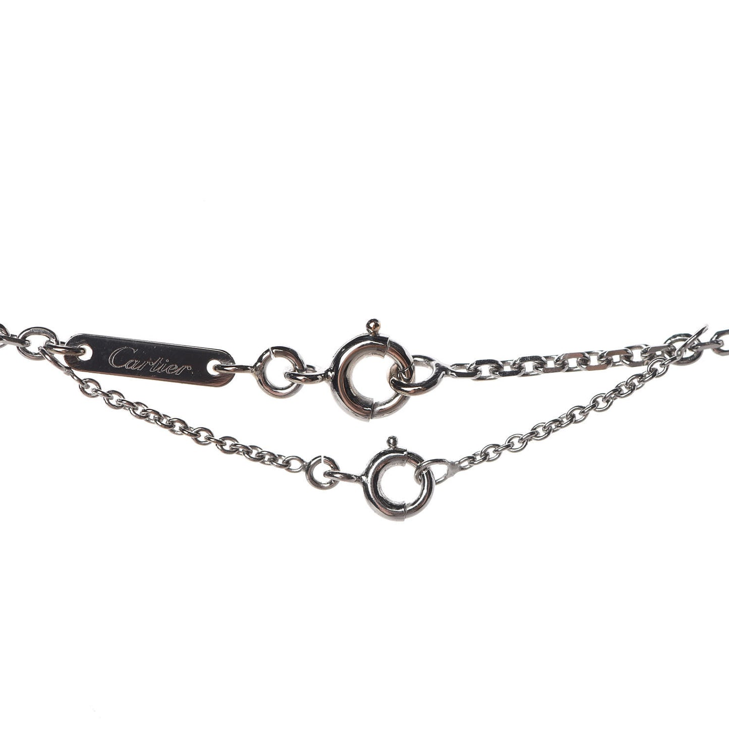 18K White Gold Medium Hearts and Symbols Necklace