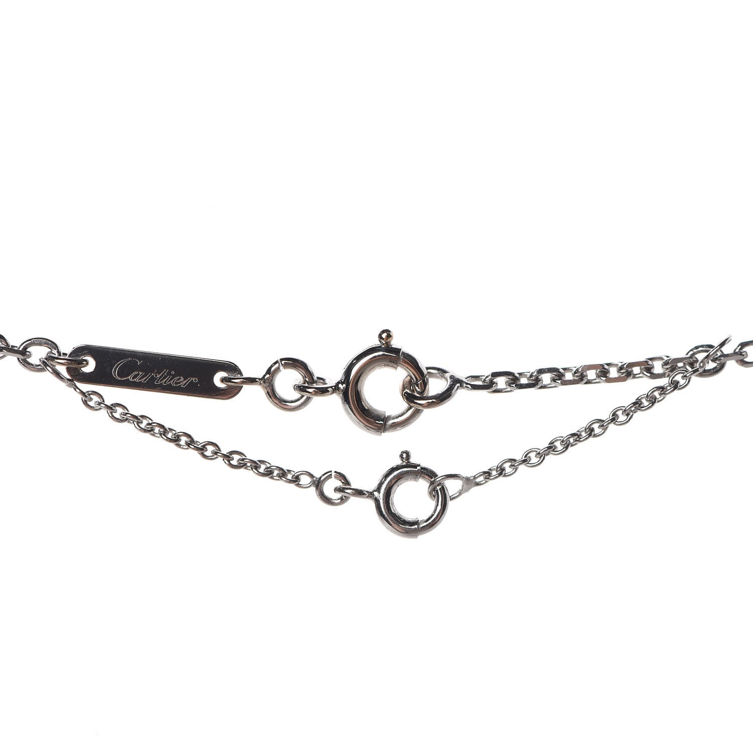 Cartier 18K White Gold Medium Hearts and Symbols Necklace 7 of 7