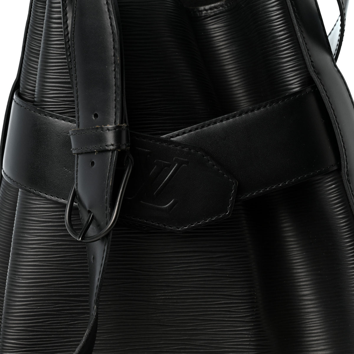 Louis Vuitton Epi Sac D'epaule Black 7 of 9