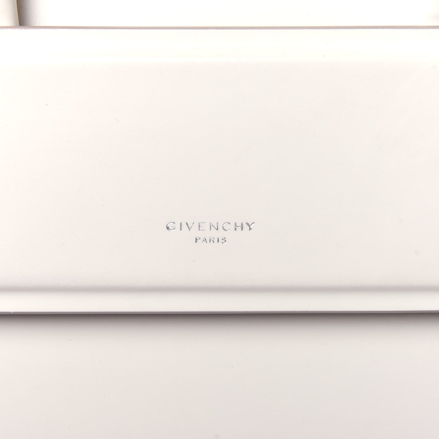 Grained Calfskin Mini Horizon Satchel Off White