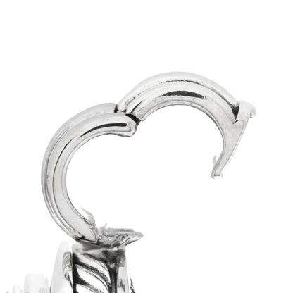 David Yurman Sterling Silver 18K White Gold Diamond 14mm Albion Pendant 4 of 4