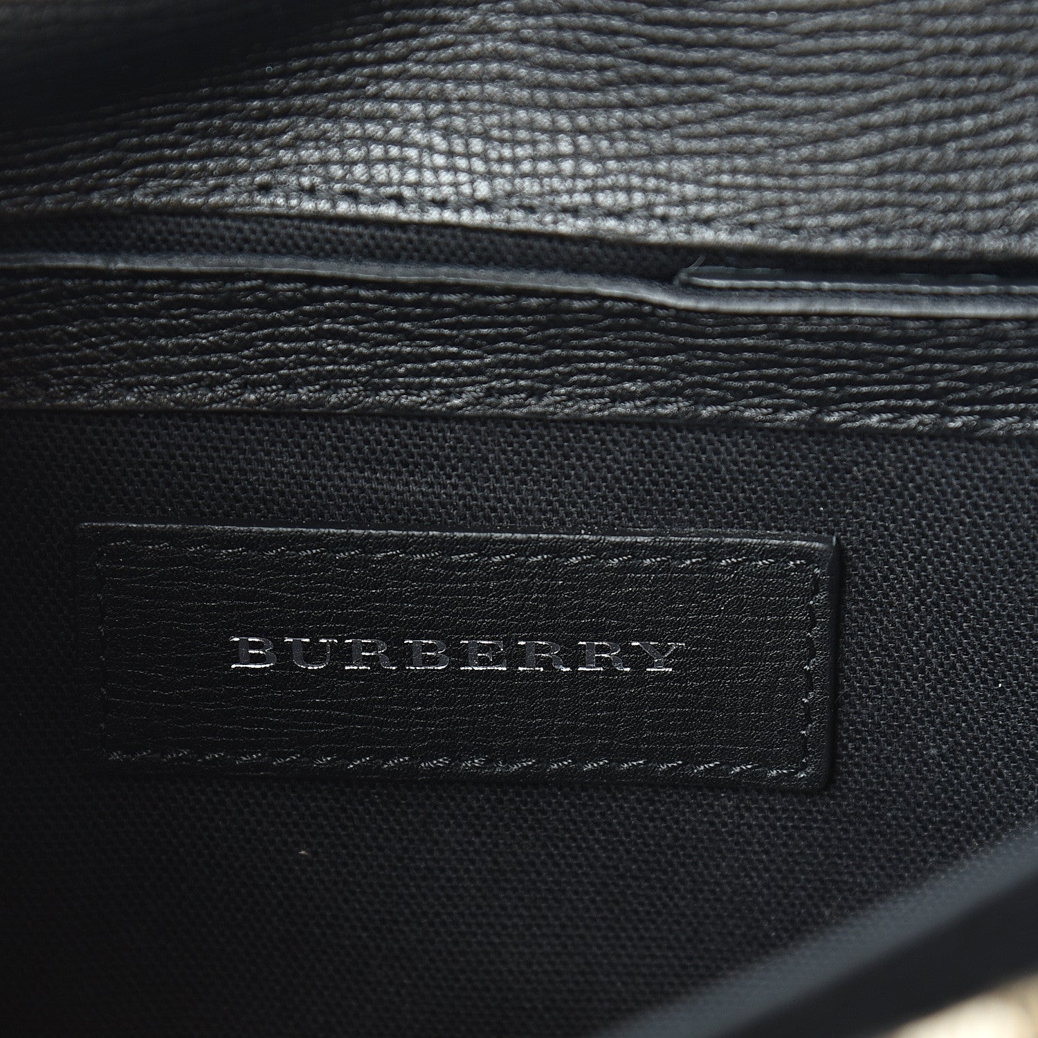 Burberry Derby Calfskin Vintage Check Small Macken Crossbody Bag Black 6 of 11