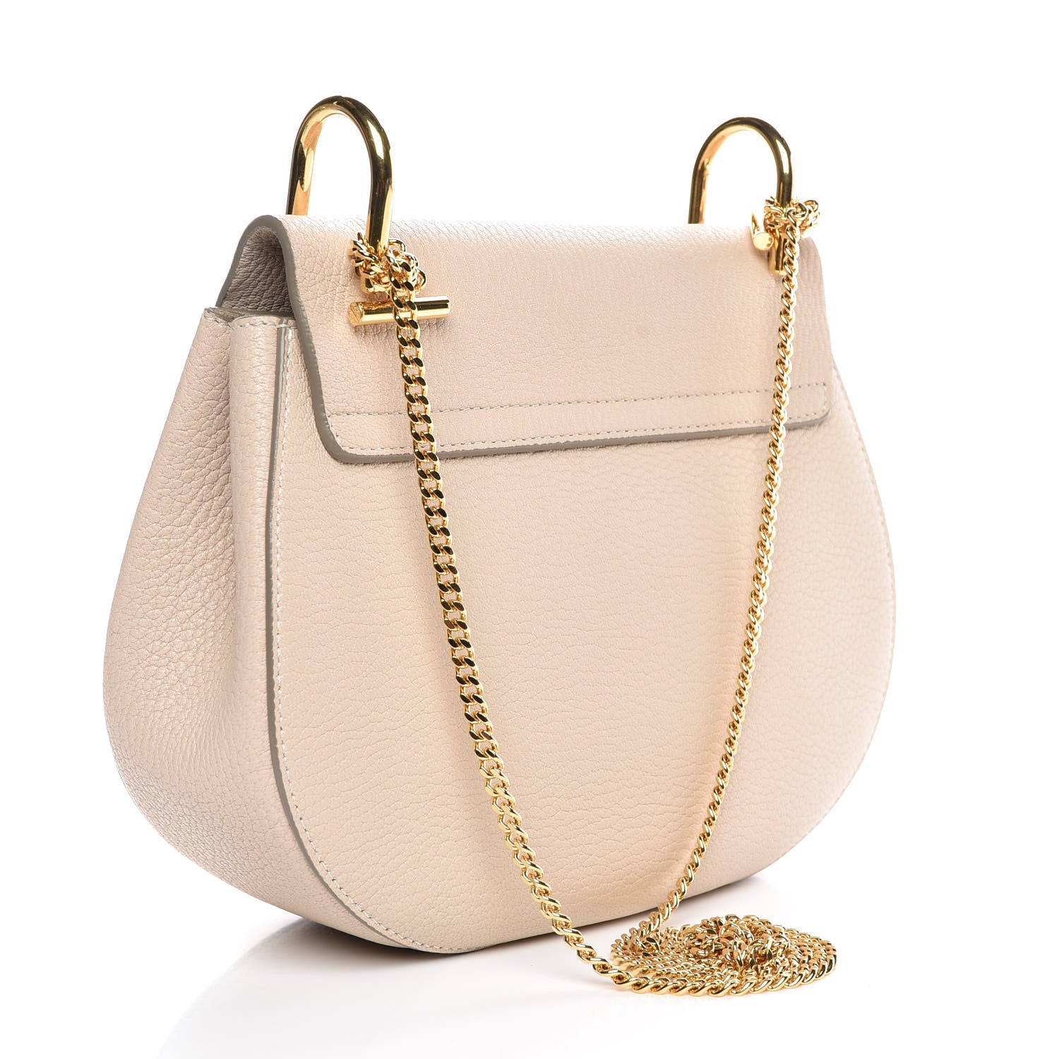 Chloe Grained Lambskin Drew Shoulder Bag Abstract White 3 of 7