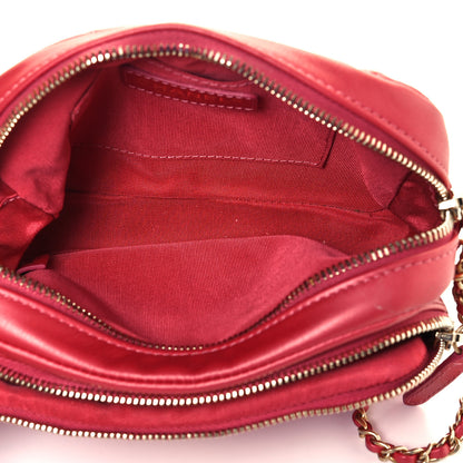 Chanel Calfskin Quilted Day Trips Camera Case Pink 5 of 10