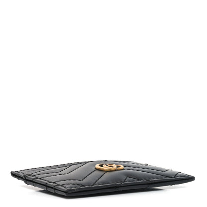 Gucci Calfskin Matelasse GG Marmont Card Holder Black 4 of 7