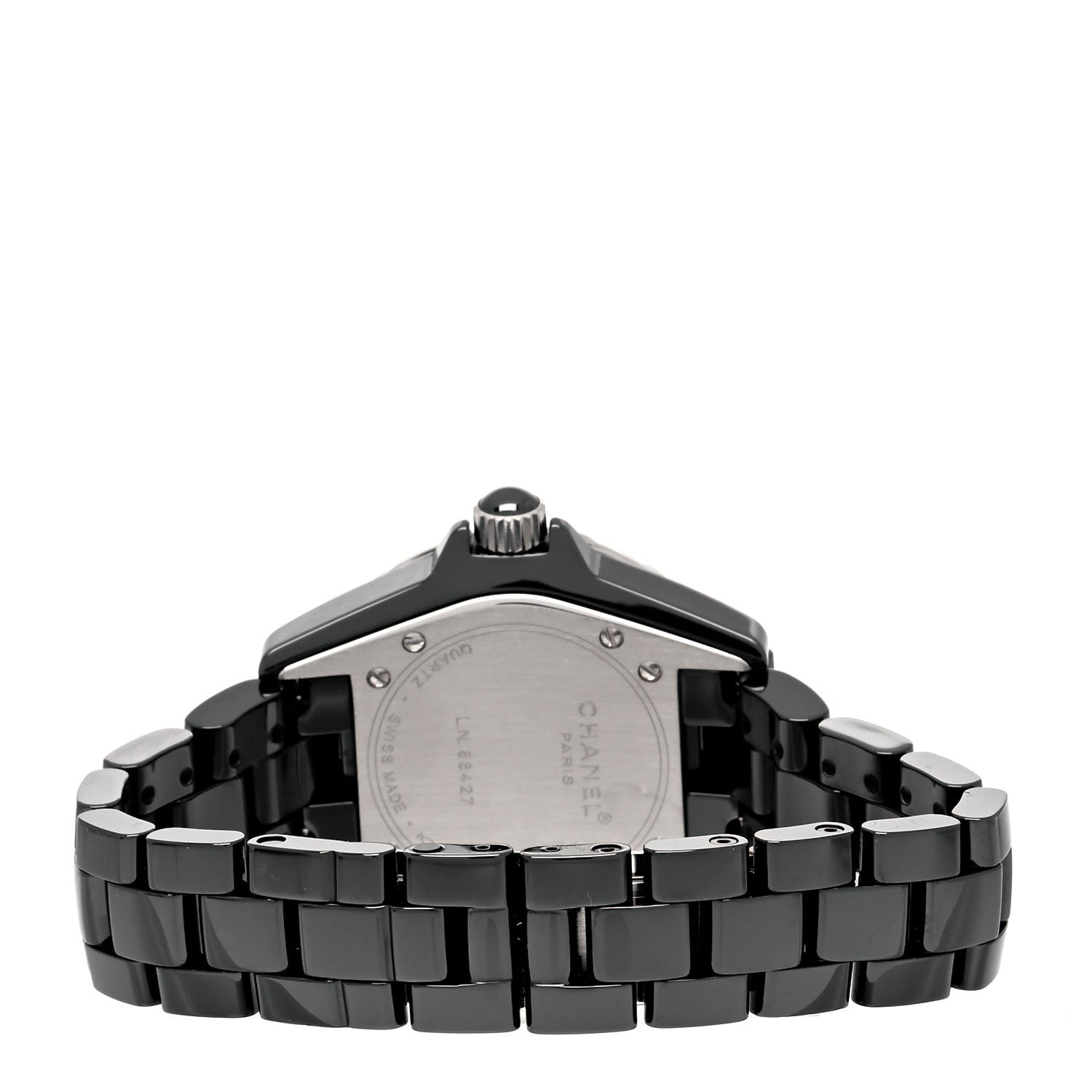 Chanel Stainless Steel Ceramic Ruby 33mm J12 Quartz Watch Black 3 of 4