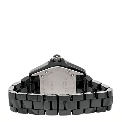 Chanel Stainless Steel Ceramic Ruby 33mm J12 Quartz Watch Black 3 of 4