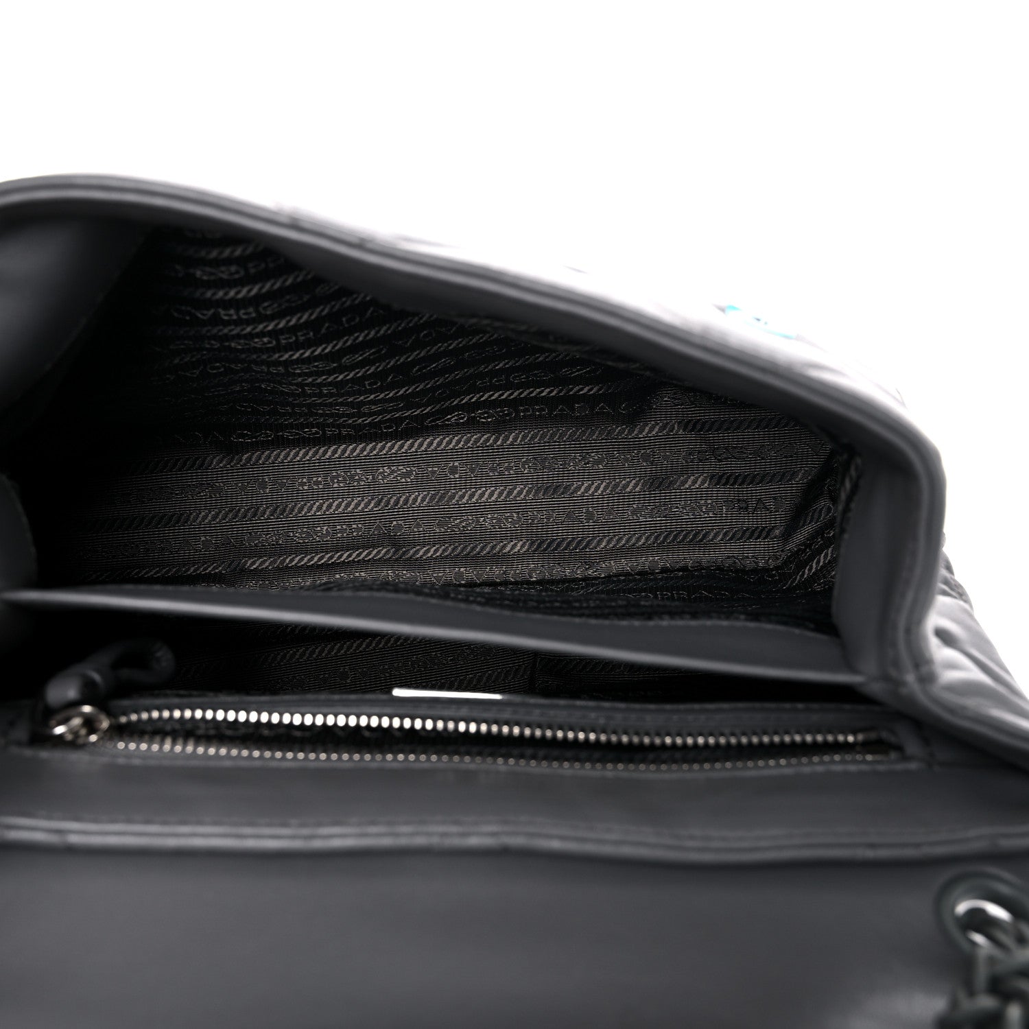 Prada Nappa Triangle Stitched Large Spectrum Bag Marmo 5 of 9