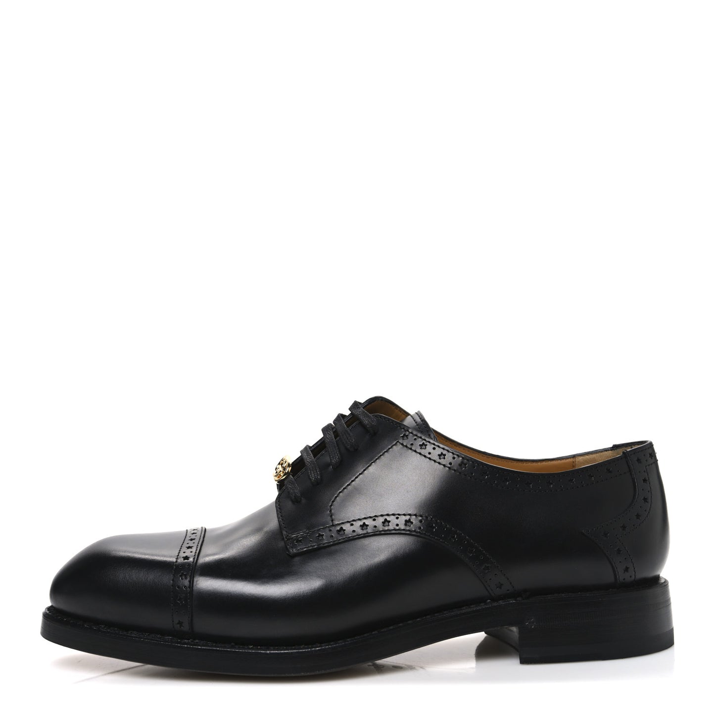 Calfskin Mens Whipstitch Oxfords 11 Black