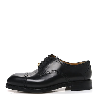 Gucci Calfskin Mens Whipstitch Oxfords 11 Black 1 of 11
