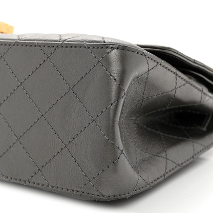 Chanel Metallic Calfskin Quilted 2.55 Reissue 226 Flap Charcoal 11 of 12