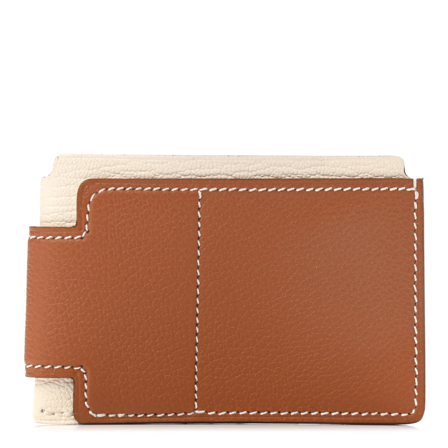 Hermes Allegretto Chevre Mysore H Sport 3CC Card Holder Case Gold Nata 1 of 6