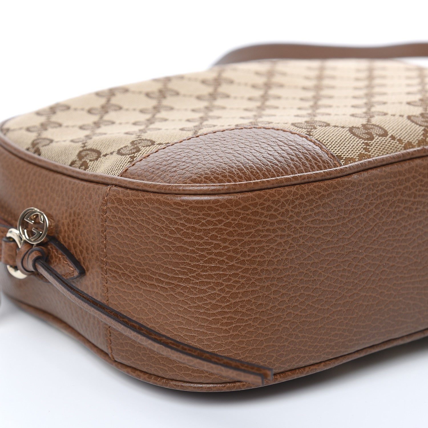 Gucci Monogram Mini Bree Messenger Bag Beige Tabacco 8 of 9