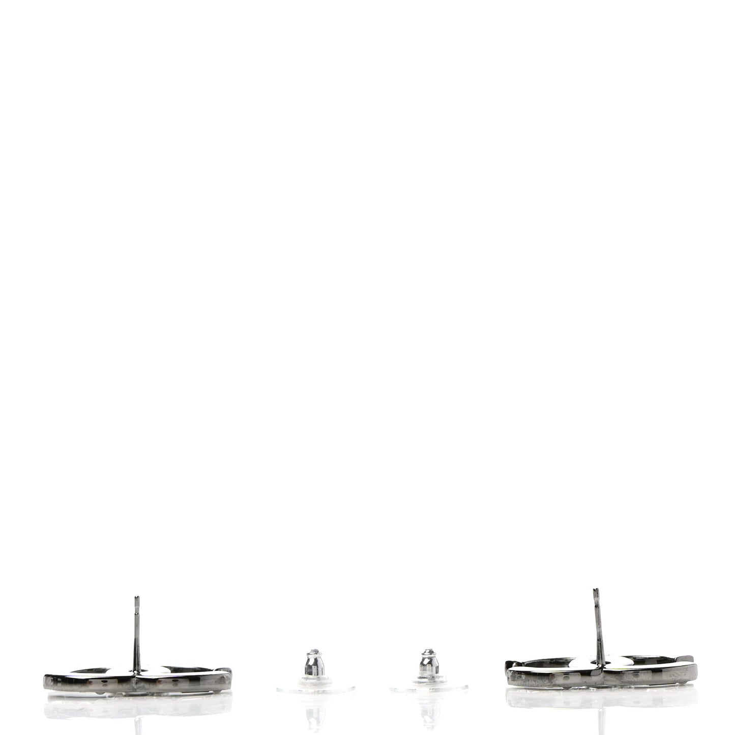 Baguette Crystal Pearl CC Bright Young Things Earrings Ruthenium