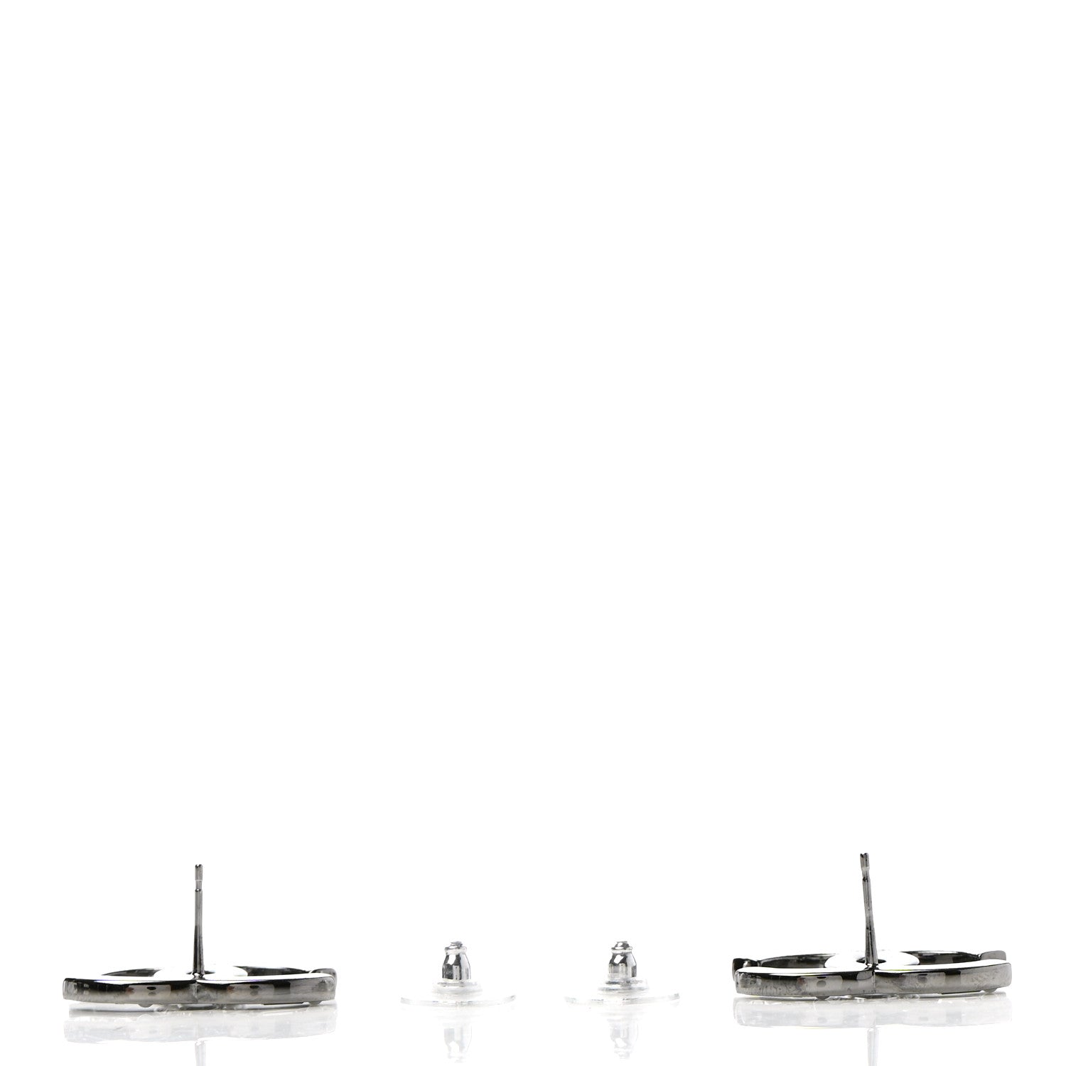 Chanel Baguette Crystal Pearl CC Bright Young Things Earrings Ruthenium 3 of 5